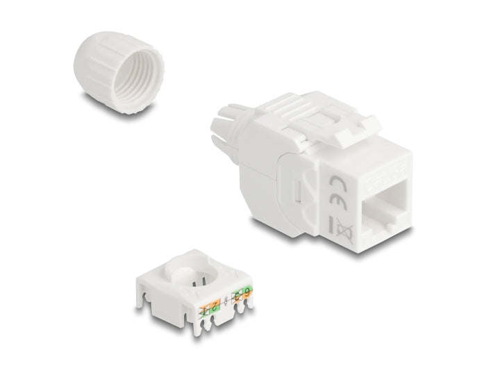 Delock 90721 Keystone Module Rj45 Jack To Lsa Cat.6A Utp 180° Toolfree