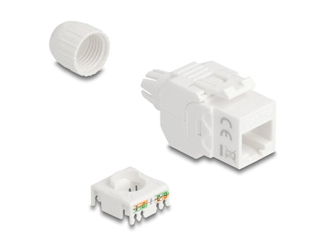 Delock 90721 Keystone Module Rj45 Jack To Lsa Cat.6A Utp 180° Toolfree