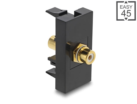 Delock 90956 Easy 45 Module Rca Female To Rca Female Gold Plated White / Black