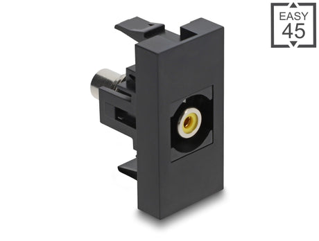 Delock 90957 Easy 45 Module Rca Female To Rca Female Yellow / Black