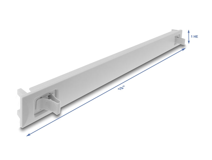 Delock 67274 19″ 1U Blind Panel Abs Plastic With Snap-In Function Grey