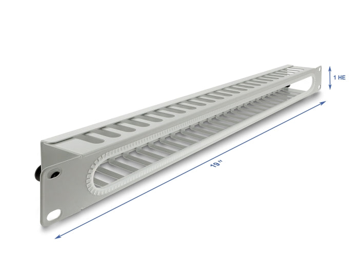 Delock 67278 19″ 1U Cable Management Routing Panel