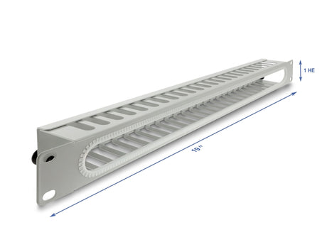 Delock 67278 19″ 1U Cable Management Routing Panel