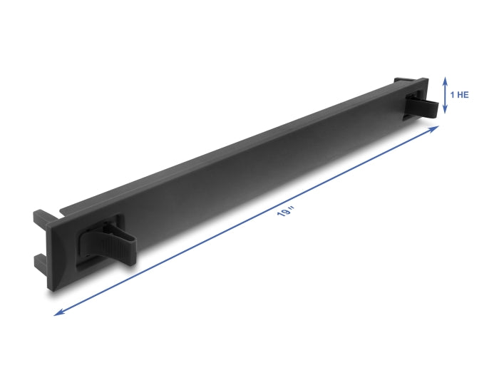Delock 67208 19″ 1U Blind Panel Abs Plastic With Snap-In Function Black