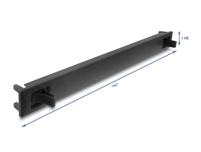 Delock 67208 19″ 1U Blind Panel Abs Plastic With Snap-In Function Black