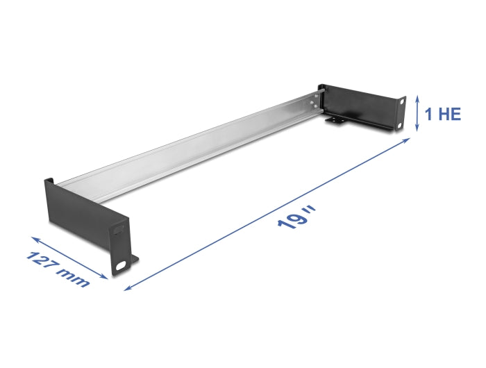 Delock 67283 19″ Din Rail Panel For Horizontal Or Vertical Installation 1U Metal