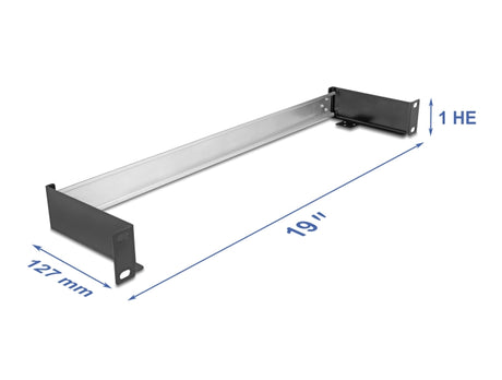 Delock 67283 19″ Din Rail Panel For Horizontal Or Vertical Installation 1U Metal