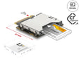Delock 64363 Adapter M.2 Key M Male To Cfexpress Slot Type A