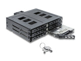 Delock 47142 5.25? Mobile Rack For 6 X 2.5? Sata Or Sas Hdd / Ssd With Lock