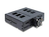 Delock 47141 5.25? Mobile Rack For 4 X 2.5? Sata Or Sas Hdd / Ssd With Lock