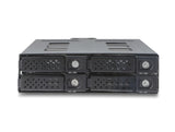 Delock 47141 5.25? Mobile Rack For 4 X 2.5? Sata Or Sas Hdd / Ssd With Lock