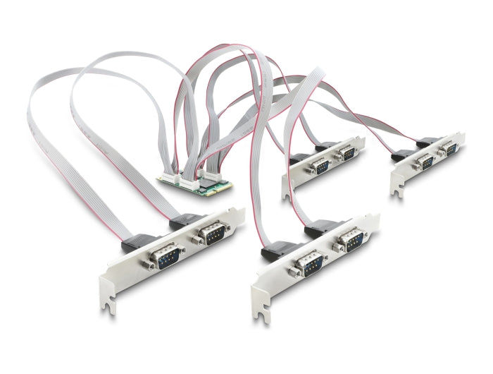 Delock 95283 Mini Pcie To 8X Rs-232 Db9 Serial Card