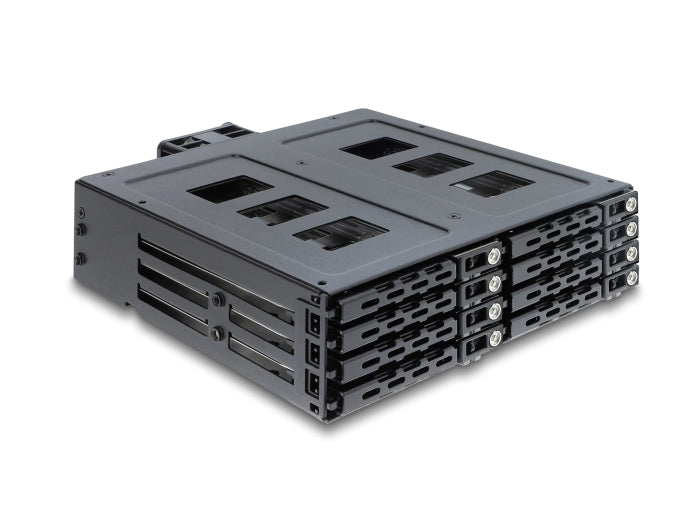 Delock 47172 5.25? Mobile Rack For 8 X 2.5? Sata Or Sas Hdd / Ssd With Lock