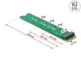 Delock 64367 Adapter M.2 Key M Male To M.2 Key M Slot, Port Saver And Extension