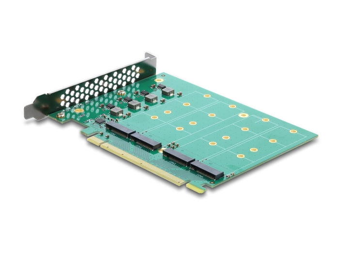 Delock 90709 Pci Express 5.0 X16 Card To 4 X Internal Nvme M.2 Key M
