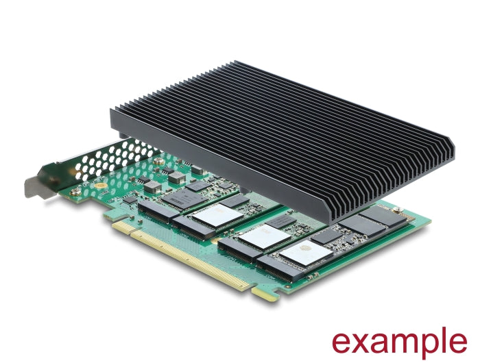 Delock 90709 Pci Express 5.0 X16 Card To 4 X Internal Nvme M.2 Key M