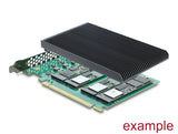 Delock 90709 Pci Express 5.0 X16 Card To 4 X Internal Nvme M.2 Key M