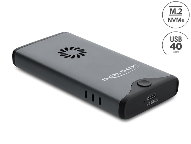 Delock 42034 Usb Type-C 40 Gbps Enclosure For 1 X M.2 Nvme Pcie Ssd With Fan