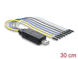Delock 86093 Uart Converter Usb 2.0 To Ttl 3.3 V / Ttl 5 V Pin Header, 30Cm