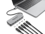 Delock 64371 2 Port Usb 10 Gbps Hub And 2 Port Usb-C� 4K With Pd 3.0 100 Watt