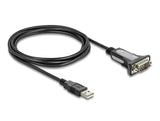Delock 66922 Adapter Usb 2.0 Type-A To 1 X Serial Rs-232 D-Sub 9 Pin Male, 3M