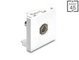 Delock 91813 Easy 45 Module Bnc Female To Bnc Female White