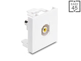 Delock 91814 Easy 45 Module Rca Female To Rca Female Yellow / White