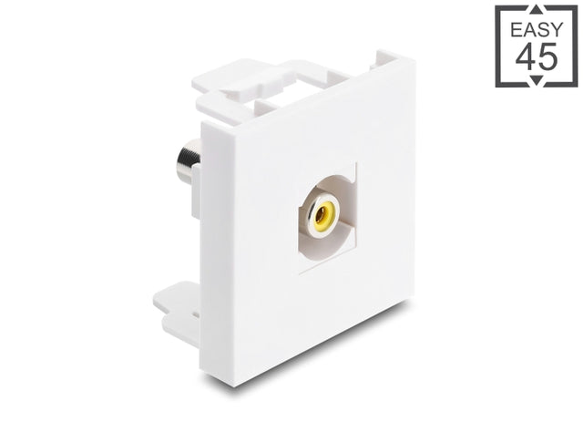 Delock 91814 Easy 45 Module Rca Female To Rca Female Yellow / White