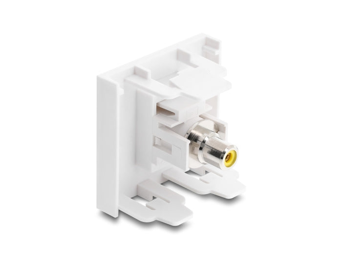 Delock 91814 Easy 45 Module Rca Female To Rca Female Yellow / White
