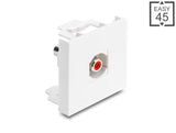 Delock 91815 Easy 45 Module Rca Female To Rca Female Red / White