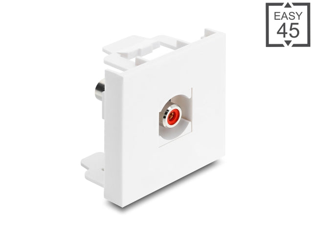 Delock 91815 Easy 45 Module Rca Female To Rca Female Red / White