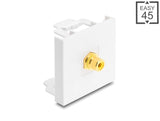 Delock 91817 Easy 45 Module Rca Female To Rca Female Gold Plated Yellow / White