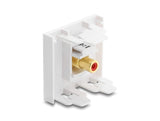 Delock 91818 Easy 45 Module Rca Female To Rca Female Gold Plated Red / White