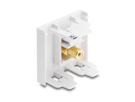 Delock 91819 Easy 45 Module Rca Female To Rca Female Gold Plated White / White