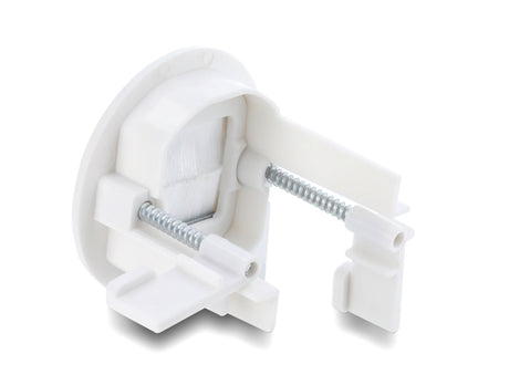 Delock 91382 Cable Bushing With Brush For Wall Mounting / Desktop Mounting White