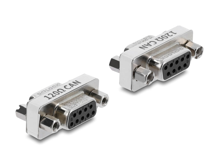 Delock 91691 D-Sub 9 Pin Can Bus Adapter Female To Female 120 Ohms Resistor