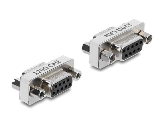 Delock 91691 D-Sub 9 Pin Can Bus Adapter Female To Female 120 Ohms Resistor