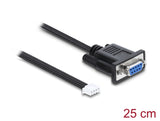 Delock 91290 Rs-232 Cable Db9 Female To Jst Xh 4-Pin Female 25Cm