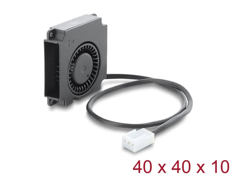 Delock 67488 Radial Fan / Blower Fan 12V Dc 40 X 40 X 10Mm, 3 Pin Fan Connector