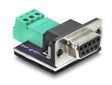 Delock 91293 D-Sub 9 Pin Female To 3 Pin Terminal Block Adapter For Can/Lin Bus
