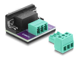 Delock 91293 D-Sub 9 Pin Female To 3 Pin Terminal Block Adapter For Can/Lin Bus