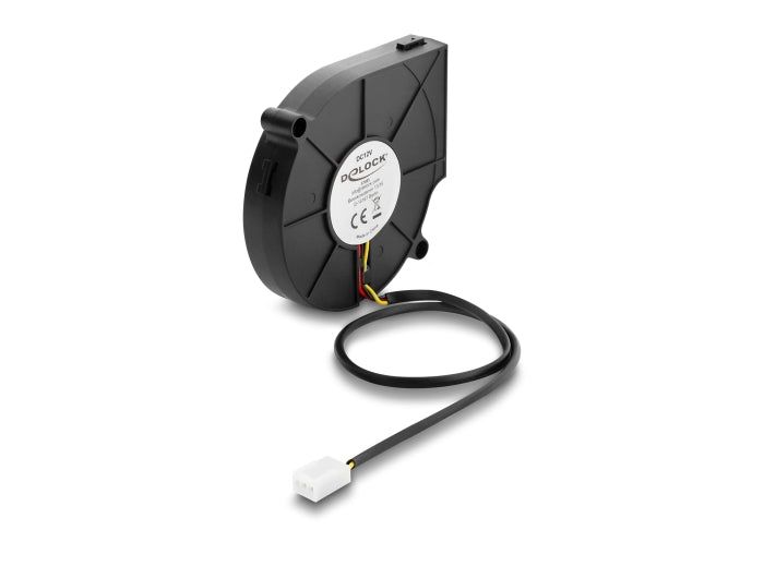Delock 67493 Radial Fan / Blower Fan 12V Dc 75 X 75 X 15Mm, 3 Pin Fan Connector