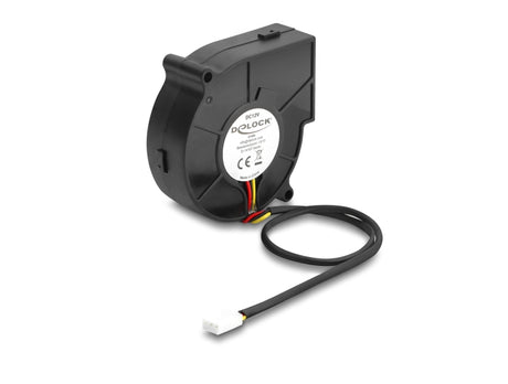Delock 67494 Radial Fan / Blower Fan 12V Dc 75 X 75 X 25Mm, 3 Pin Fan Connector