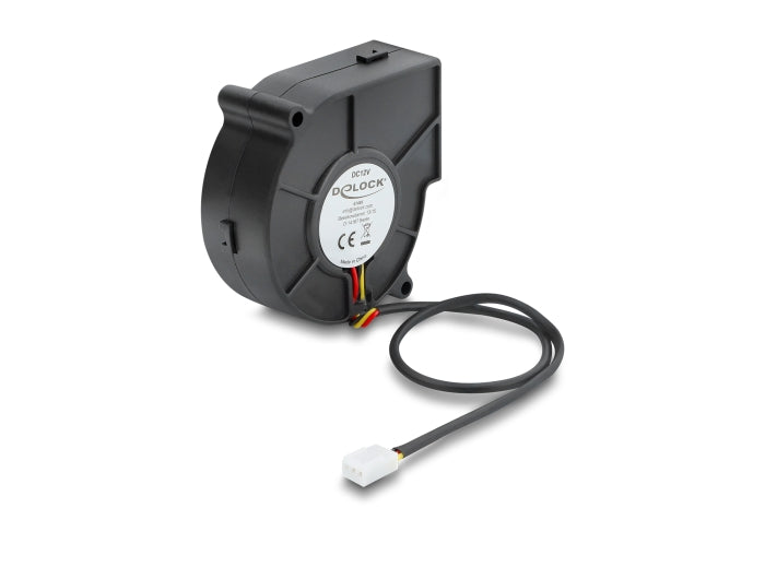 Delock 67495 Radial Fan / Blower Fan 12V Dc 75 X 75 X 30Mm, 3 Pin Fan Connector