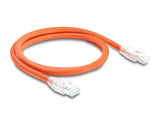 Delock 81180 Rj45 Network Cable Cat.8.1 S/Ftp 1 M Up To 40 Gbps Orange