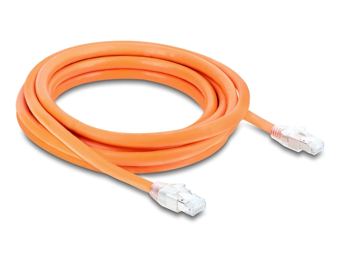 Delock 81182 Rj45 Network Cable Cat.8.1 S/Ftp 3 M Up To 40 Gbps Orange