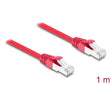Delock 81184 Rj45 Network Cable Cat.6A S/Ftp 1 M Red