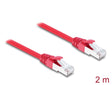 Delock 81185 Rj45 Network Cable Cat.6A S/Ftp 2 M Red