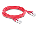 Delock 81185 Rj45 Network Cable Cat.6A S/Ftp 2 M Red