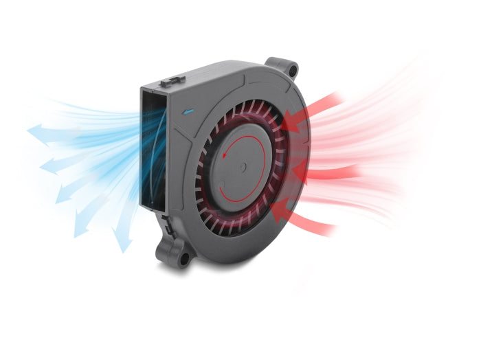 Delock 67493 Radial Fan / Blower Fan 12V Dc 75 X 75 X 15Mm, 3 Pin Fan Connector